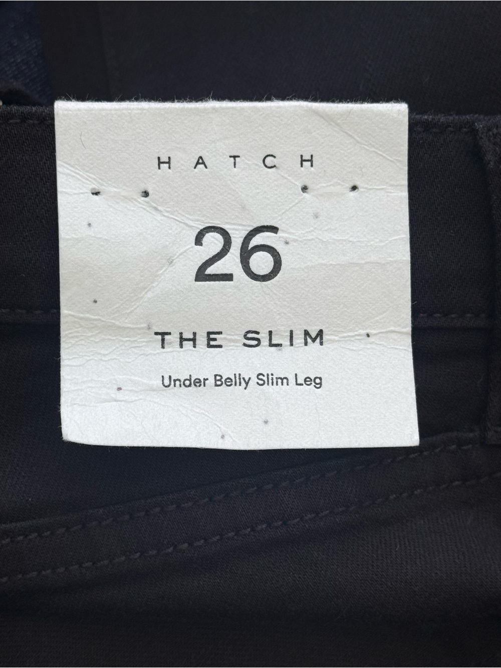 Hatch Black Under The Belly The Slim Maternity Jean Size 26 NWT - Picture 9 of 9